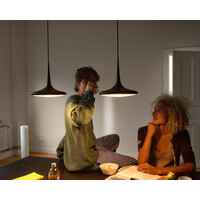 Grau 'Dim to Warm' dimbare 1-lichts hanglamp Falling Leaf met geïntegreerde LED