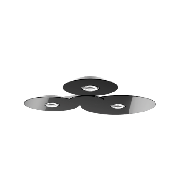 Lodes Dimbare 3-lichts plafondlamp Bugia Triple met geïntegreerd LED