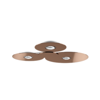 Lodes Dimbare 3-lichts plafondlamp Bugia Mega met geïntegreerd LED