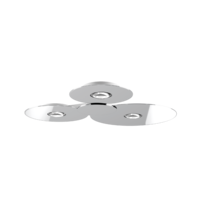 Lodes Dimbare 3-lichts plafondlamp Bugia Mega met geïntegreerd LED