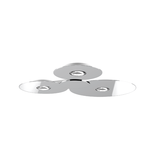 Lodes Dimbare 3-lichts plafondlamp Bugia Mega met geïntegreerd LED