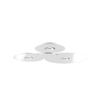 Lodes Dimbare 3-lichts plafondlamp Bugia Mega met geïntegreerd LED