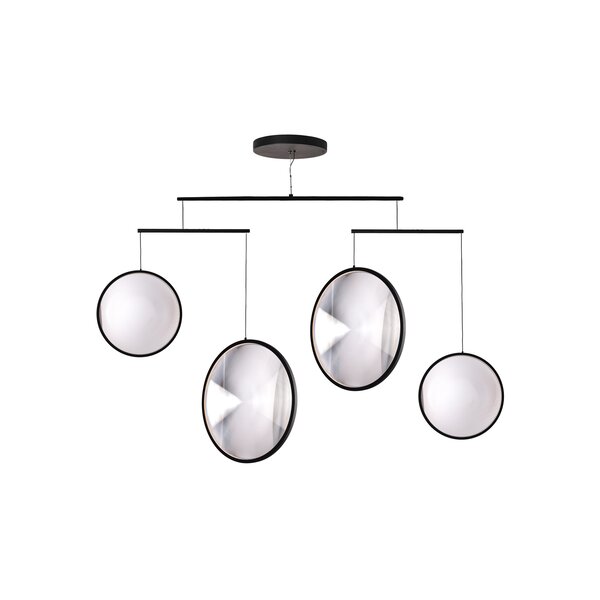 DCW Éditions 4-lichts hanglamp Focus x4 met geïntegreerde LED