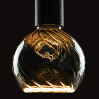 Segula Dimbare LED-lichtbron Floating Globe 125 twisted smokey-grey