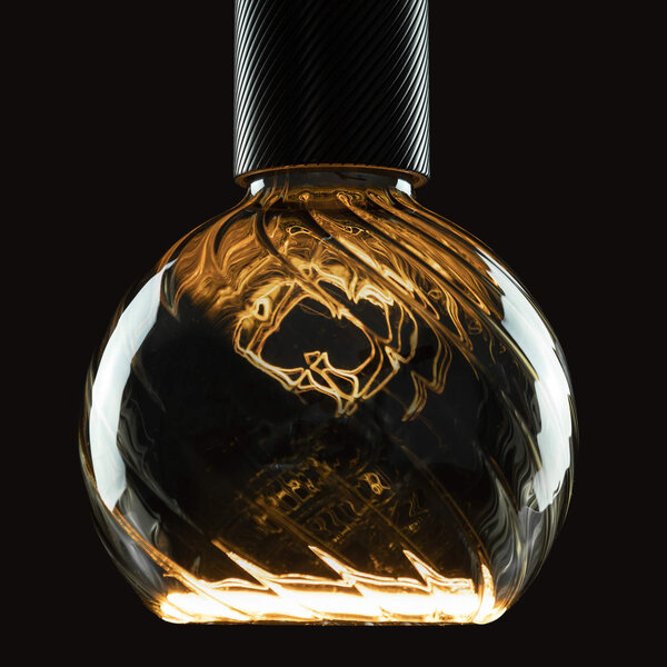 Segula Dimbare LED-lichtbron Floating Globe 125 twisted smokey-grey