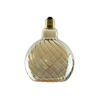 LED Floating Globe 125 twisted smokey-grey 