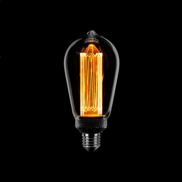 Expotrading 3-staps dimbare E27 ST64 LED-lichtbron, maximaal 5 Watt