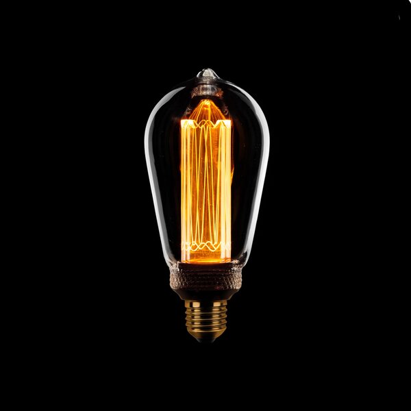 Expotrading 3-staps dimbare E27 ST64 LED-lichtbron, maximaal 5 Watt