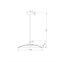 Lucide Dimbare hanglamp Menga met geïntegreerde  LED | Ø 40 cm