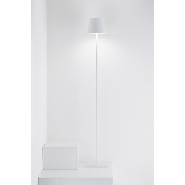 Zafferano Dimbare, draagbare en oplaadbare vloerlamp Poldina L met geïntegreerde LED