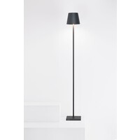 Zafferano Dimbare, draagbare en oplaadbare vloerlamp Poldina L met geïntegreerde LED