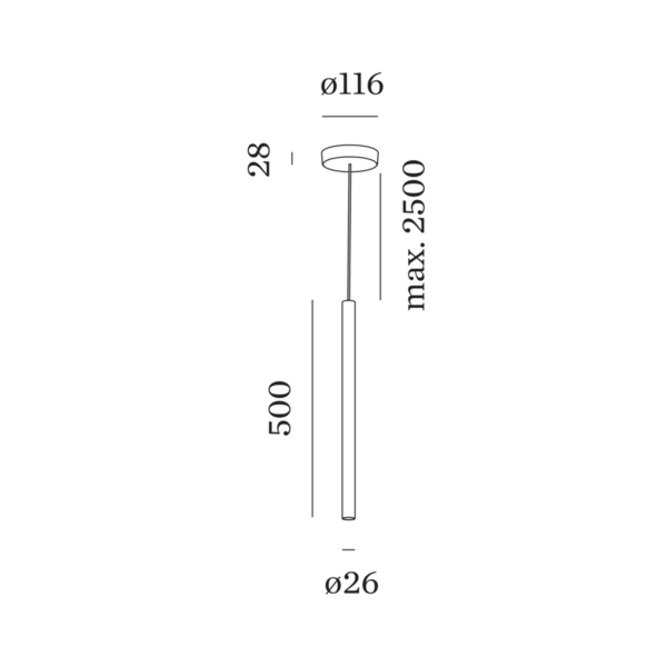 Wever & Ducré Dimbare hanglamp Match 5.0 met geïntegreerde LED
