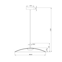 Lucide Dimbare hanglamp Menga met geïntegreerde  LED | Ø 60 cm