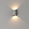 Artdelight Dimbare in- en outdoor 2-lichts wandlamp Diaz-S met geïntegreerde LED  | IP54