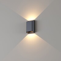 Artdelight Dimbare in- en outdoor 2-lichts wandlamp Diaz-S met geïntegreerde LED  | IP54