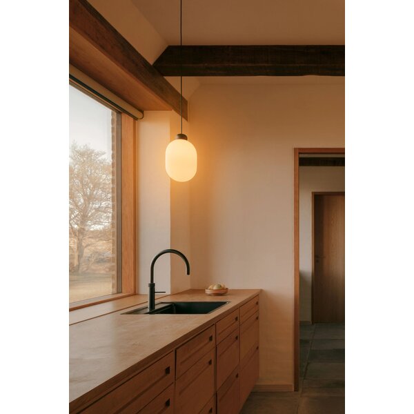 Grau 'Sunset' dimbare 1-lichts hanglamp Sun met geïntegreerde LED