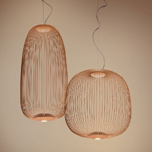 Foscarini Hanglamp Spokes 1 met geïntegreerde LED | Koper