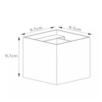 Lucide Wandlamp Xio | Vierkant