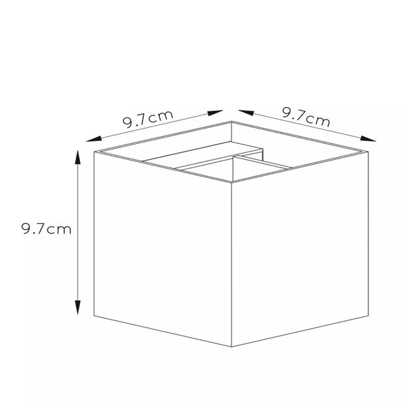 Lucide Wandlamp Xio | Vierkant