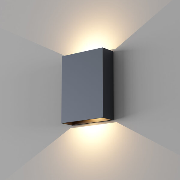 Artdelight Dimbare in- en outdoor 2-lichts wandlamp Memphis met geïntegreerde LED | IP65