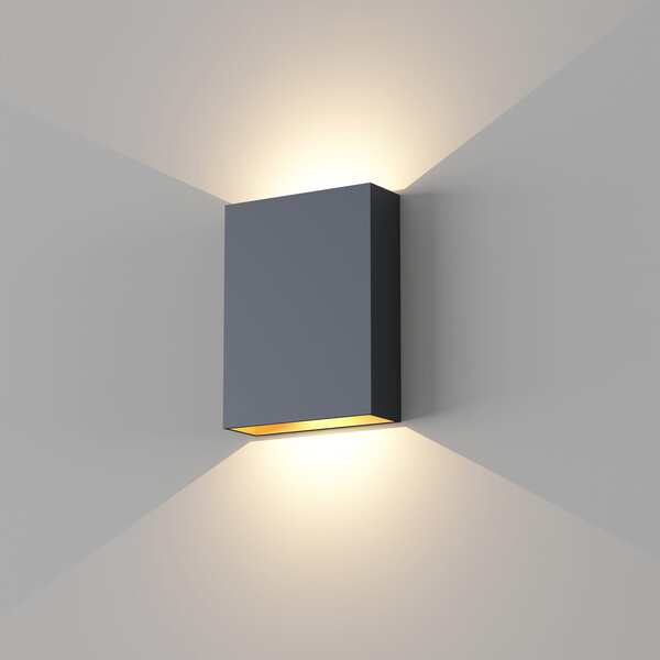 Artdelight Dimbare in- en outdoor 2-lichts wandlamp Memphis met geïntegreerde LED | IP65