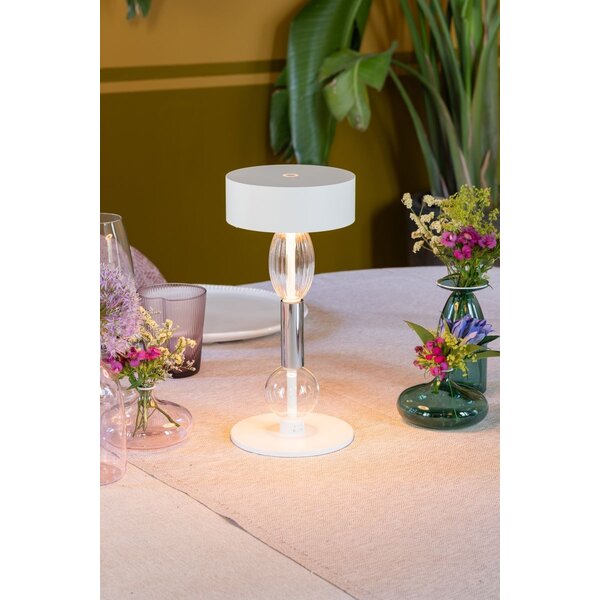 Dimbare, draagbare en oplaadbare tafellamp Royal Family Wi-Fi met geïntegreerde LED Zafferano Dimbare, draagbare en oplaadbare tafellamp Royal Family Wi-Fi met geïntegreerde LED