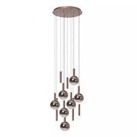 Lucide Dimbare 12-lichts hanglamp Jasmine met geïntegreerde LED