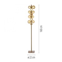 Neuhaus Pure Dimbare vloerlamp Pure Popup met geïntegreerde LED