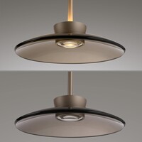 Neuhaus Pure In hoogte verstelbare én dimbare 2-lichts hanglamp Pure Moon met geïntegreerde LED