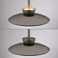 Neuhaus Pure In hoogte verstelbare én dimbare 2-lichts hanglamp Pure Moon met geïntegreerde LED