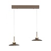 Neuhaus Pure In hoogte verstelbare én dimbare 2-lichts hanglamp Pure Moon met geïntegreerde LED