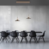 Neuhaus Pure In hoogte verstelbare én dimbare 2-lichts hanglamp Pure Moon met geïntegreerde LED