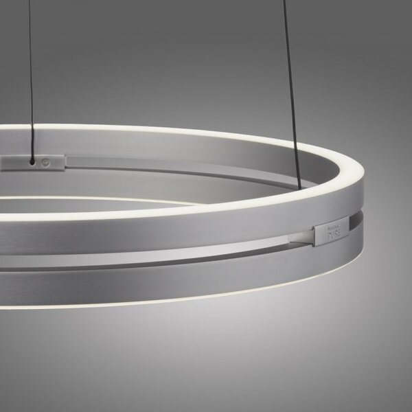 Neuhaus Pure In hoogte verstelbare én dimbare hanglamp Pure E-Loop Ø 50 cm met geïntegreerde LED