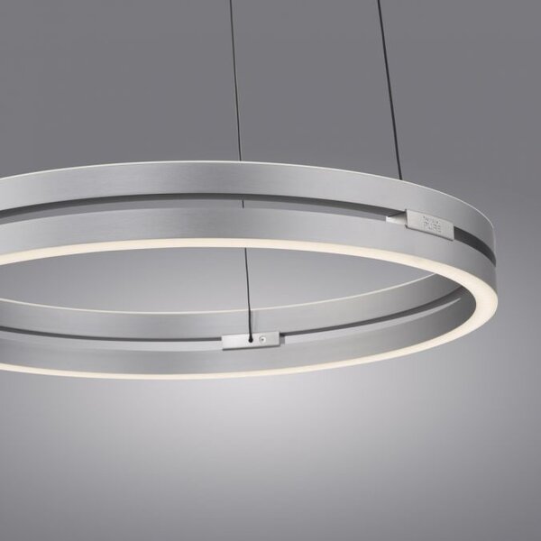 Neuhaus Pure In hoogte verstelbare én dimbare hanglamp Pure E-Loop Ø 50 cm met geïntegreerde LED