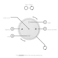 Neuhaus Pure In hoogte verstelbare én dimbare hanglamp Pure E-Loop Ø 50 cm met geïntegreerde LED