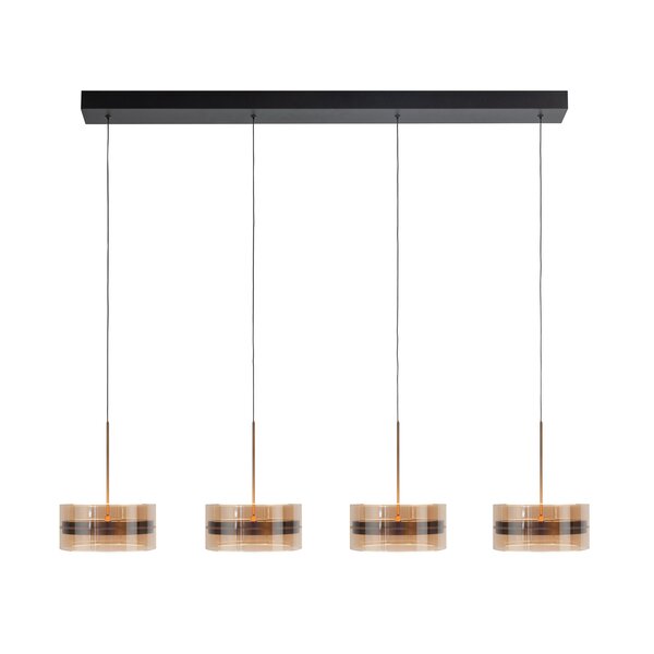 Highlight Dimbare 4-lichts hanglamp Enzo met geïntegreerde LED