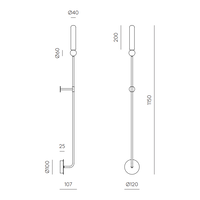 Aromas del Campo Wandlamp Delie L - SHOWROOM MODEL