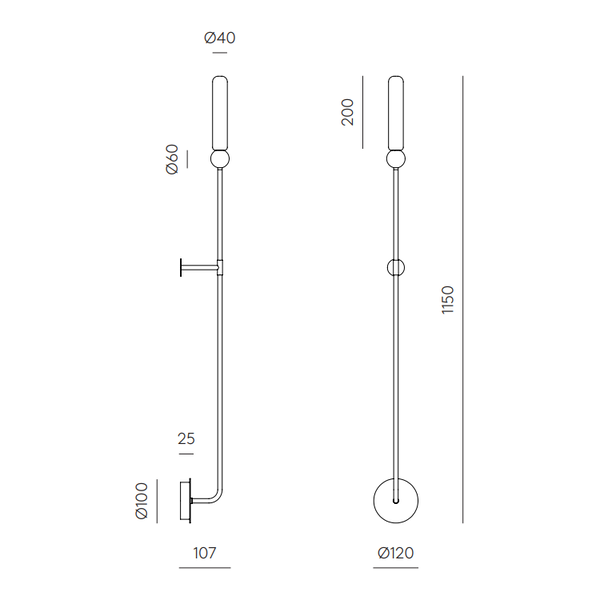 Aromas del Campo Wandlamp Delie L - SHOWROOM MODEL