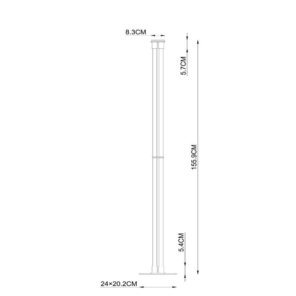 Lucide Dimbare vloerlamp Janderin met geïntegreerde LED
