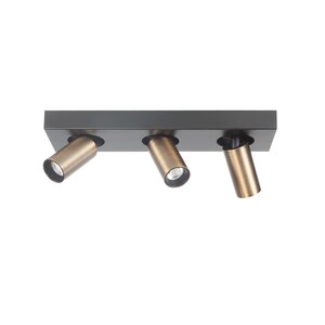 Highlight Kantelbare én draaibare 3-lichts opbouwspot Eliano