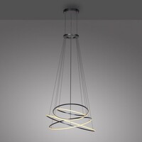 Neuhaus Pure In hoogte verstelbare en dimbare hanglamp E-Flying Rings met geïntegreerde LED | Ø 110 cm