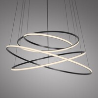 Neuhaus Pure In hoogte verstelbare en dimbare hanglamp E-Flying Rings met geïntegreerde LED | Ø 110 cm