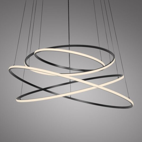 Neuhaus Pure In hoogte verstelbare en dimbare hanglamp E-Flying Rings met geïntegreerde LED | Ø 110 cm