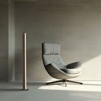 Dimbare vloerlamp Pure Lines Floor met geïntegreerde LED Neuhaus Pure Dimbare vloerlamp Pure Lines Floor met geïntegreerde LED