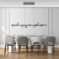 In hoogte verstelbare en dimbare 18-lichts hanglamp Pure E-Popup met geïntegreerde LED Neuhaus Pure In hoogte verstelbare en dimbare 18-lichts hanglamp Pure E-Popup met geïntegreerde LED