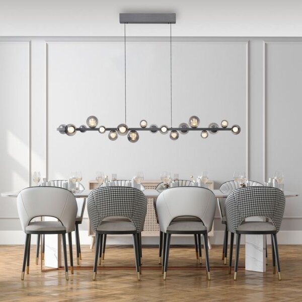 In hoogte verstelbare en dimbare 18-lichts hanglamp Pure E-Popup met geïntegreerde LED Neuhaus Pure In hoogte verstelbare en dimbare 18-lichts hanglamp Pure E-Popup met geïntegreerde LED