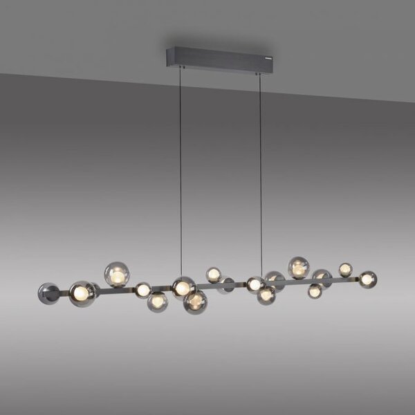 In hoogte verstelbare en dimbare 18-lichts hanglamp Pure E-Popup met geïntegreerde LED Neuhaus Pure In hoogte verstelbare en dimbare 18-lichts hanglamp Pure E-Popup met geïntegreerde LED