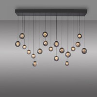 In hoogte verstelbare én dimbare 19-lichts hanglamp Pure Popup met geïntegreerde LED Neuhaus Pure In hoogte verstelbare én dimbare 19-lichts hanglamp Pure Popup met geïntegreerde LED