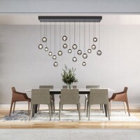 In hoogte verstelbare én dimbare 19-lichts hanglamp Pure Popup met geïntegreerde LED Neuhaus Pure In hoogte verstelbare én dimbare 19-lichts hanglamp Pure Popup met geïntegreerde LED