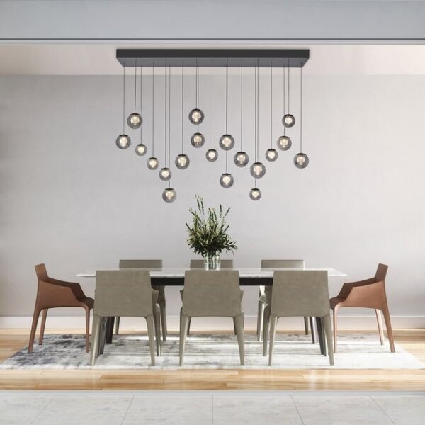 In hoogte verstelbare én dimbare 19-lichts hanglamp Pure Popup met geïntegreerde LED Neuhaus Pure In hoogte verstelbare én dimbare 19-lichts hanglamp Pure Popup met geïntegreerde LED